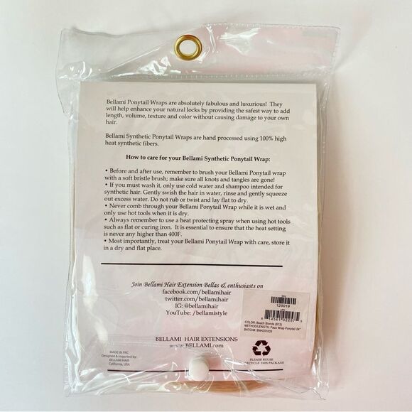 Bellami Wrap 24” Ponytail - Beach Blonde - Picture 4 of 5